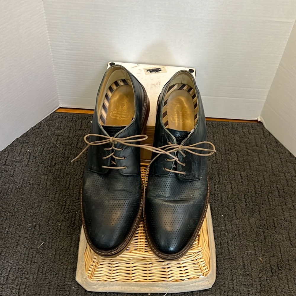 Base London Mens Script Shoes - Navy size 46